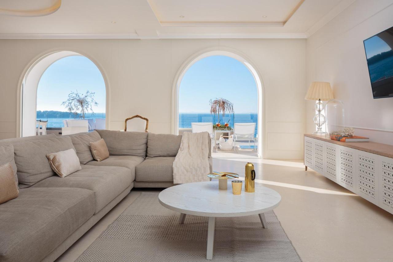 Luxury Seafront Villa Primosten Glamour With Private Pool, Sauna And Gym At The Beach In Primosten Exterior photo